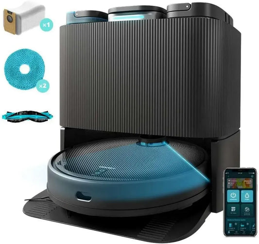Aspirateur Robot Cecotec Conga 11090 - Auto-nettoyage, Vadrouilles Double, Laser Précis, Moteur Puissant 5000 Pa